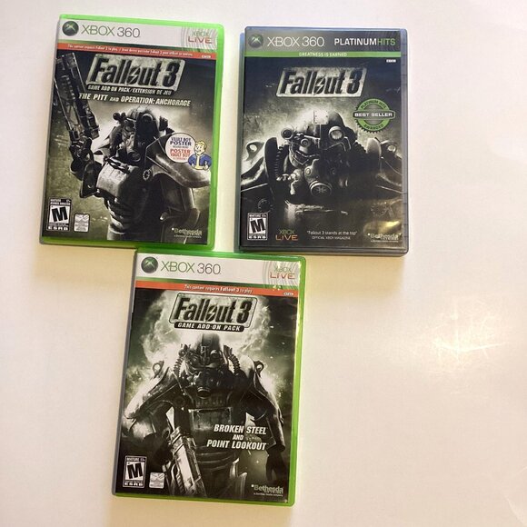 Xbox 360 Other - Fallout 3 Xbox 360 Games Live & Platinum Hits